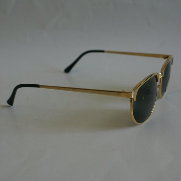 NWT 90's inventory True Vintage Clubman/soho like gold style sunglasses - Picture 2 of 4